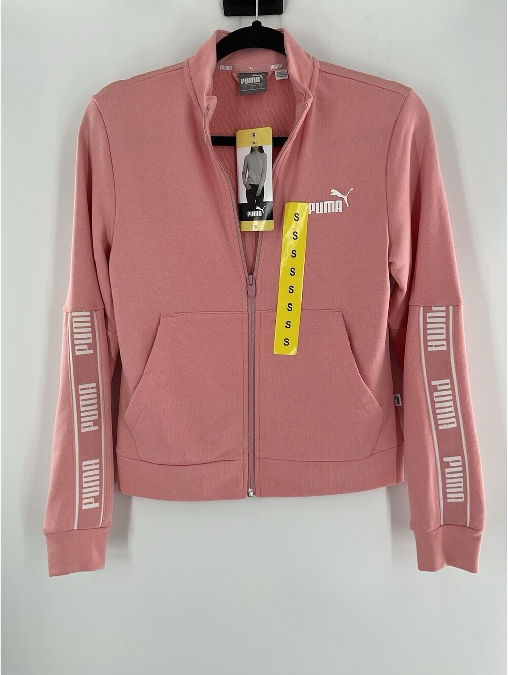 Puma Women’s Amplified Jacket Bridal Rose Size Small Full Zip NWT 005